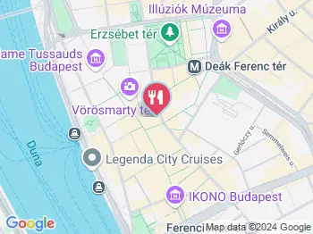 Pizza Pazza - Egyetem tér Budapest a térképen