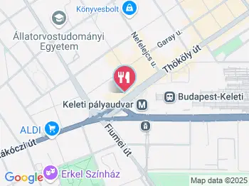 Pizza Station Budapest a térképen