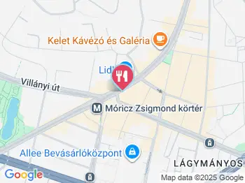 Pizzi Móricz Budapest a térképen