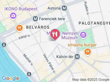 Pizzica Due Budapest a térképen