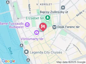 A Place to Sleep & Go Budapest a térképen