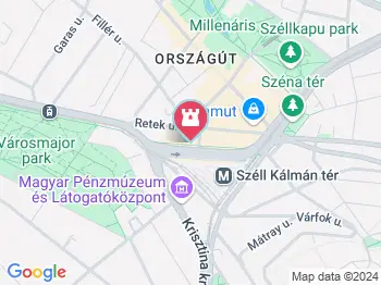 Plank Antal: Gördeszka szobor Budapest a térképen