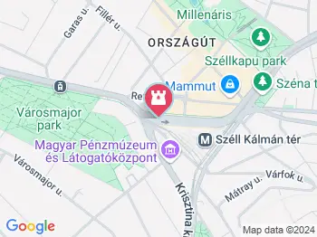 Plank Antal: pénztárca miniszobor Budapest a térképen