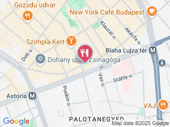 Platós Bár Budapest a térképen