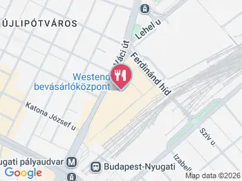 Poci Pékség - Fornetti - Westend Budapest a térképen