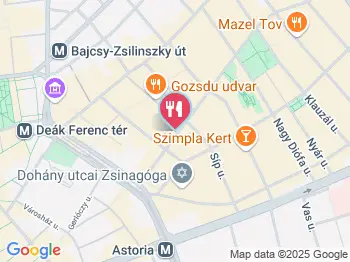 Poster Bistro Budapest a térképen