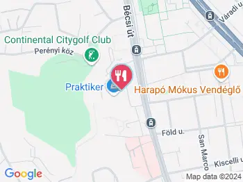 Praktiker Gyors Büfé Budapest a térképen