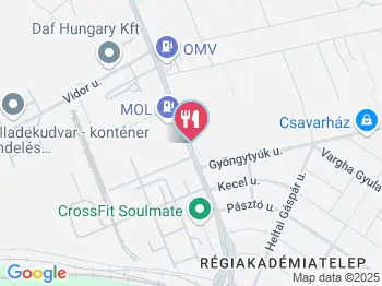 Royal Étterem - Cinkotai út Budapest a térképen