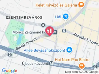 Príma Pék - Cafe & Bakery - Móricz Zsigmond körtér Budapest a térképen