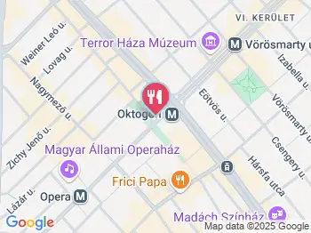 Príma Pék - Cafe & Bakery - Oktogon Budapest a térképen