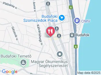 Promontor Kertvendéglő Budapest a térképen