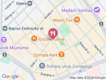 Punk Restaurant Budapest a térképen