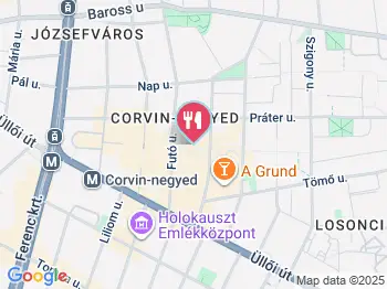 Punto Gelato Corvin Budapest a térképen