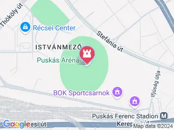 Puskás Múzeum Budapest a térképen