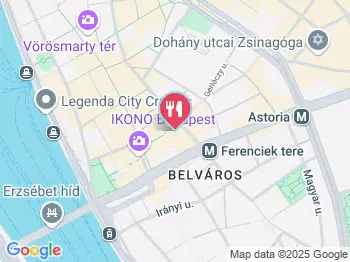 Quán Nón Luxury Budapest a térképen