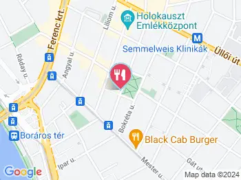 Quentin's Burger Budapest a térképen