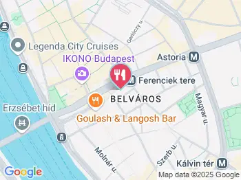 Ragústami Budapest a térképen