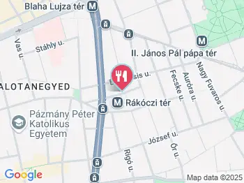 Rákóczi Étterem & Taverna Budapest a térképen