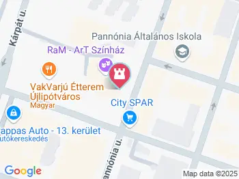 RaM Színház Budapest a térképen