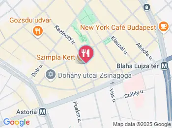 Ramenka Budapest a térképen