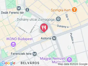 Red & Black Budapest a térképen