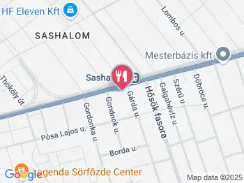 A Regős Cukrászműhely Budapest a térképen