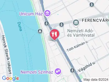 René Sushi Budapest a térképen