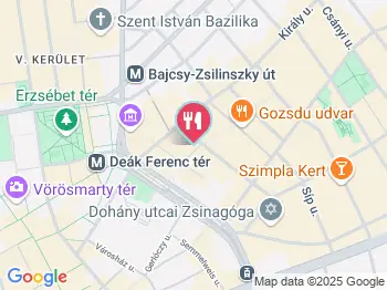 Rézangyal Bistro - Madách tér Budapest a térképen