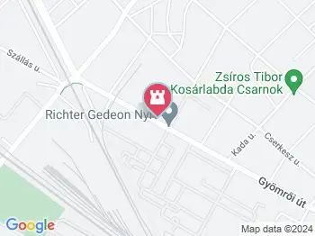 Richter Múzeum Budapest a térképen