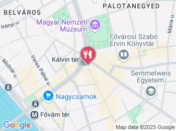 Risbon - Kálvin tér Budapest a térképen