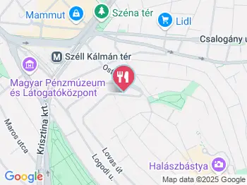 Riso Ristorante & Terrace Budapest a térképen