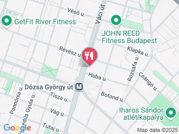 River Gyorsétterem Budapest a térképen