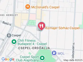 Rizmajer Kézműves Sörház Budapest a térképen