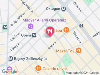 Robert Capa Cafe Budapest a térképen