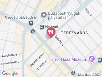 Rocks Indiai Étterem Budapest a térképen