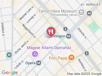 Rocktogon Pub & Roll Budapest a térképen