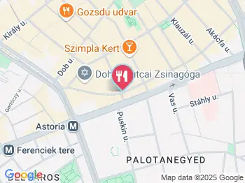 RoHAM Bar Budapest a térképen