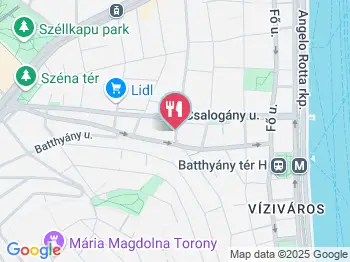 Róma Ételbár Budapest a térképen