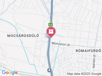 Római Kalandpark Budapest a térképen