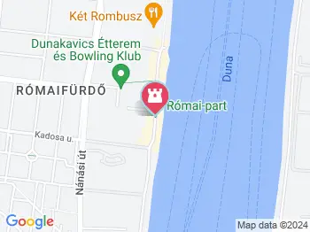 Római-part Budapest a térképen
