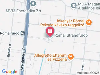 Római Strandfürdő Budapest a térképen