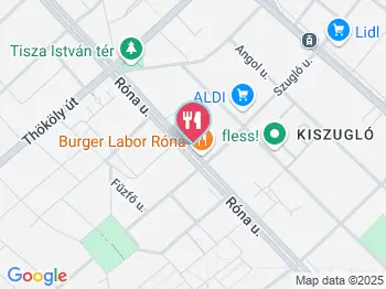 Róna Cukormentes Cukrászda Budapest a térképen