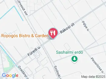 Ropogós Bistro & Garden Budapest a térképen