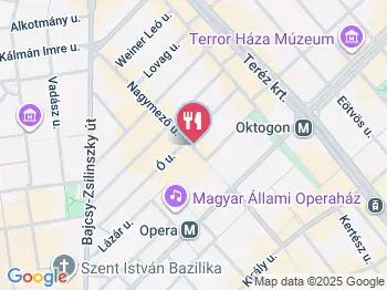 Roth Bar & Kitchen Budapest a térképen