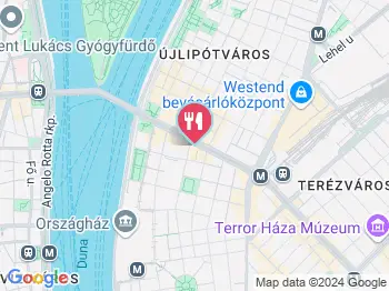 Rub&Roll Barbacue Budapest a térképen