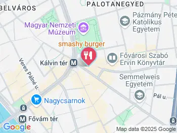 Rukkola Budapest a térképen