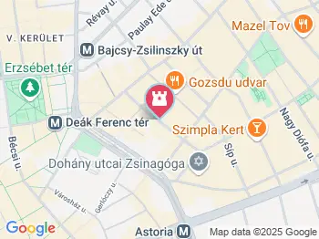 Rumbach Zsinagóga Budapest a térképen