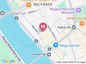 Rustico Étterem Budapest a térképen