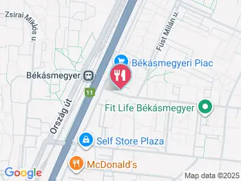 Rusty Rack Budapest a térképen