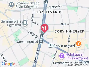 Sahara Étterem Budapest a térképen